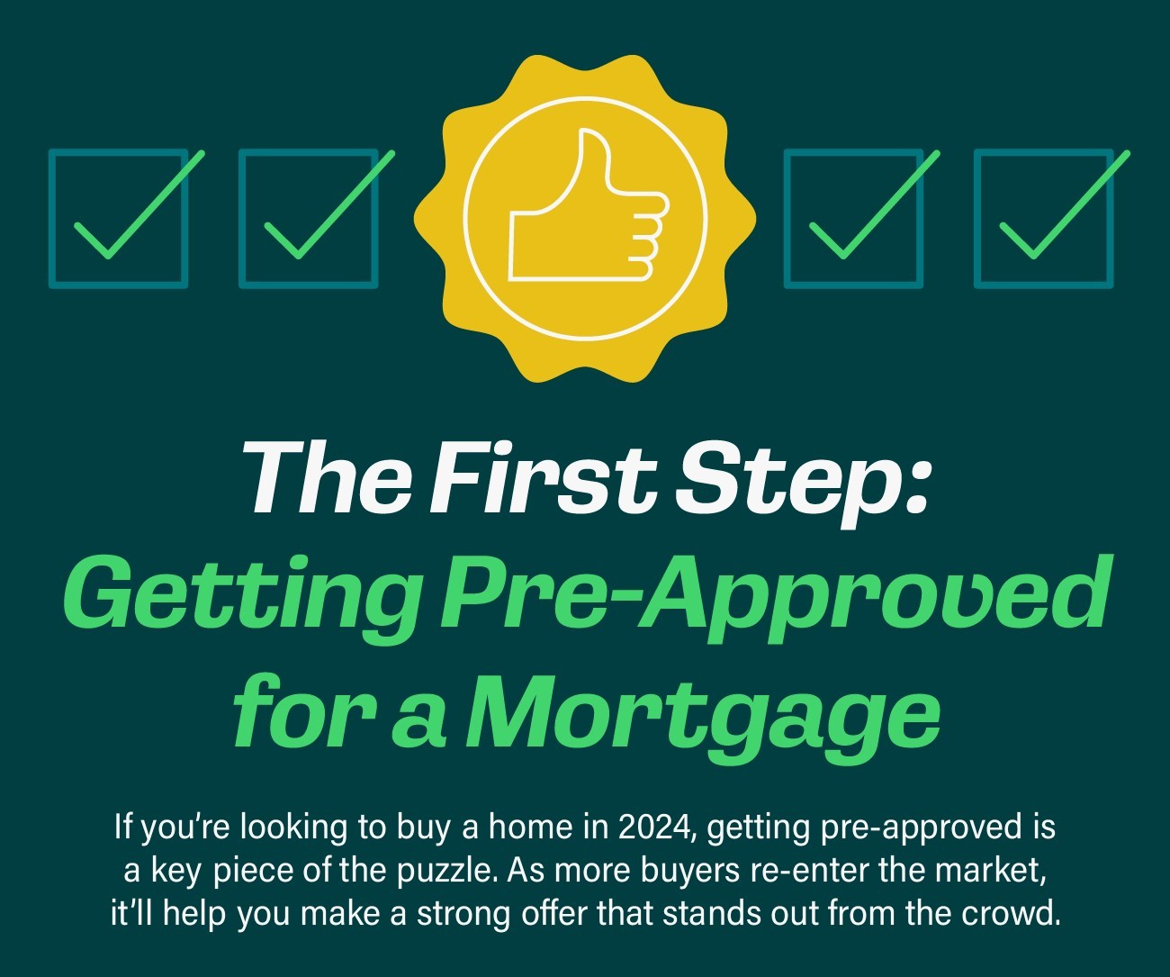 INFOGRAPHICS: First Step – Mortgage Pre-Approval